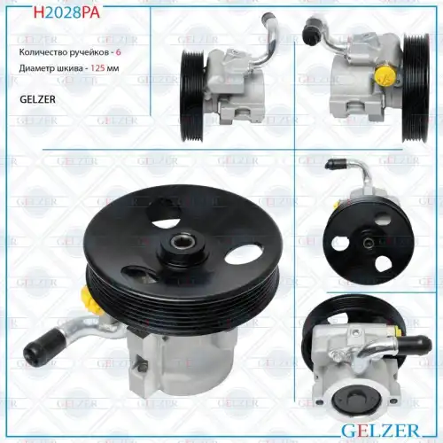 Насос гидроусилителя руля GELZER H2028PA