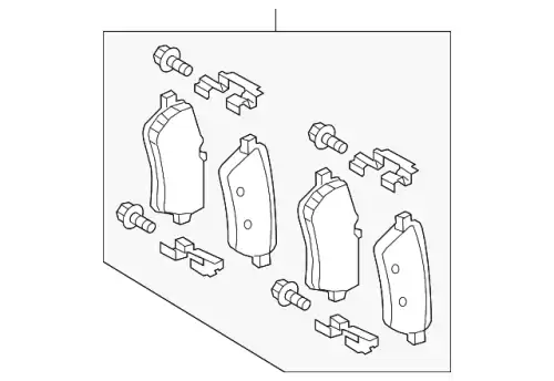 Тормозные колодки дисковые MB 000 420 46 02