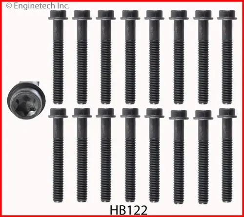 HB122 БОЛТЫ ГБЦ (КОМПЛЕКТ), ENGINE TECH