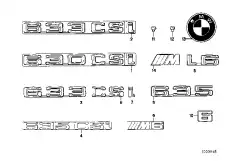 ЭМБЛЕМА ПЛАСТИК 51 14 1 872 324 BMW