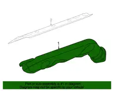 Коллектор выпускной LAND ROVER 4680309
