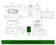 ЭТИКЕТКА BAD500030 LAND ROVER