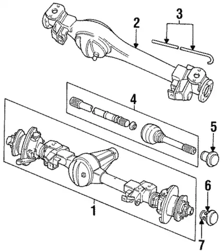 ВАЛ ПЕРЕДНЕГО МОСТА FTC3146 LAND ROVER