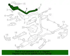 ВЫПУСКНАЯ ТРУБА LR013735 LAND ROVER