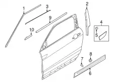 МОЛДИНГ ОКНА ДВЕРИ LR027210 LAND ROVER