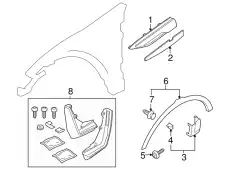 МОЛДИНГ КРЫЛА LR027258 LAND ROVER