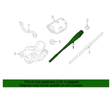 РЫЧАГ СТЕКЛООЧИСТИТЕЛЯ LR038797 LAND ROVER