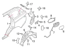 ХОМУТ LR043735 LAND ROVER