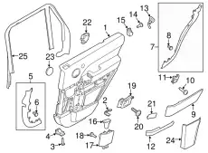 ОБИВКА ДВЕРИ LR047728 LAND ROVER