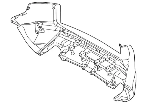  БАМПЕР ЗАДНИЙ LV LR048300 LAND ROVER