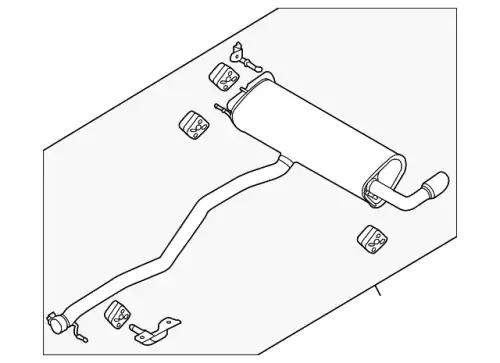 ЗАДНИЙ ГЛУШИТЕЛЬ LR056536 LAND ROVER
