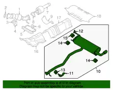 ЗАДНИЙ ГЛУШИТЕЛЬ LR088536 LAND ROVER