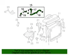 ШЛАНГ РАДИАТОРА PEH101270 LAND ROVER