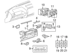 ЛАМПА YAW100030 LAND ROVER