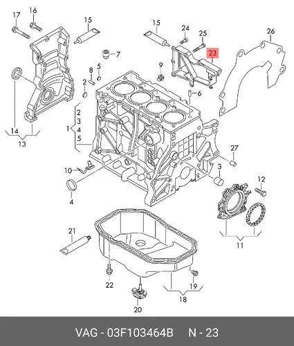 Маслоотделитель 03F103464B VAG