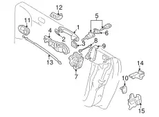  (8 ГР.), ШАРНИР ДВЕРИ 1J0831401C VAG