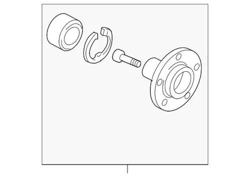 Ступица Fr Mzd3 BP4K-33-15XB MAZDA