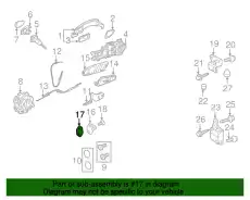 Подкладка 3C0837279 VAG