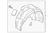 Подкрылок VAG 4G0821134A