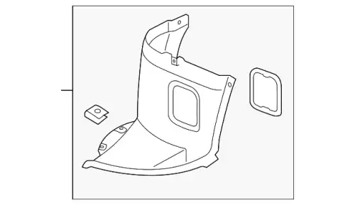 Подкрылок VAG 5G0805912H