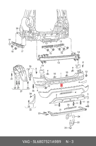 5L6807521A9B9 Деталь VAG