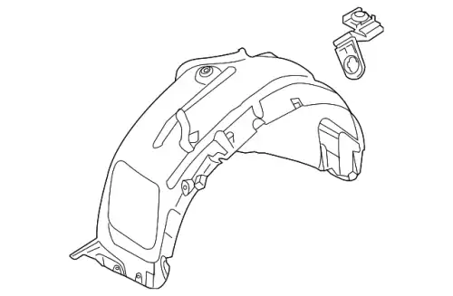 Подкрылок VAG 8R0821172B