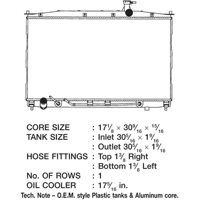 CSF RAD HAS OIL COOLER 3342
