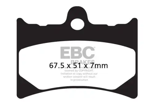 Тормозные колодки дисковые EBC FA126HH