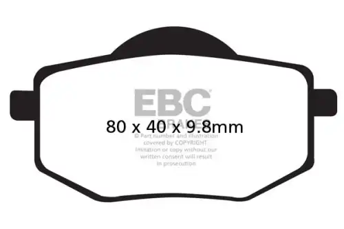 Тормозные колодки дисковые EBC FA136