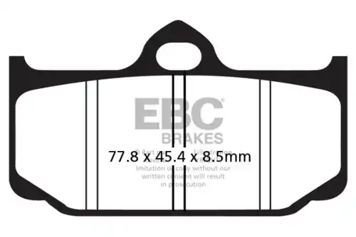 Тормозные колодки дисковые EBC FA211