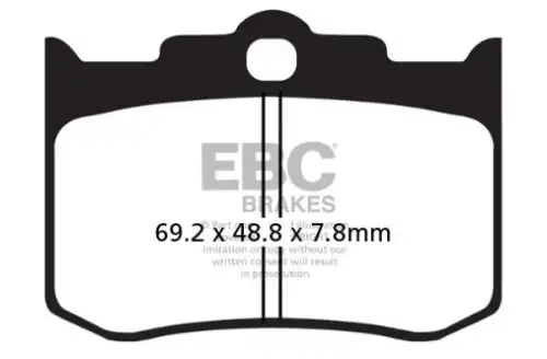 Тормозные колодки дисковые EBC FA2163