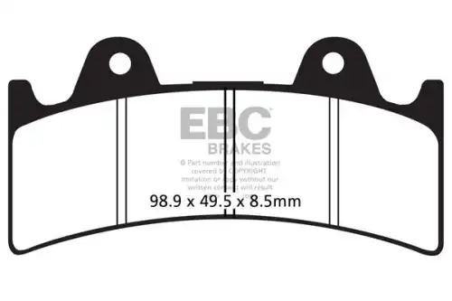 Тормозные колодки дисковые EBC FA243
