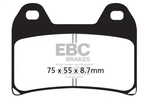 Тормозные колодки дисковые EBC FA244V