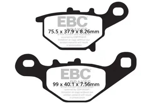 Тормозные колодки дисковые EBC FA401R