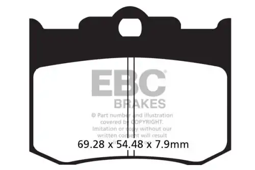Тормозные колодки дисковые EBC FA420HH
