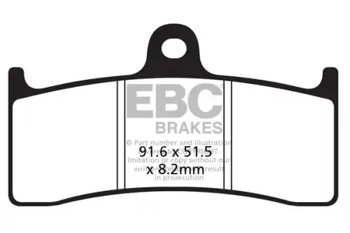 Тормозные колодки дисковые EBC FA424HH