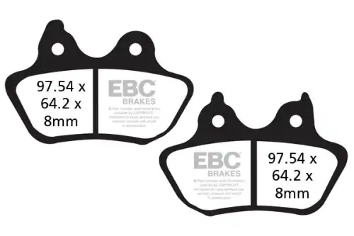 Тормозные колодки дисковые EBC FA434V