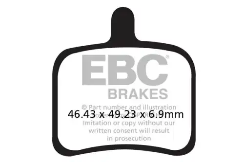 Тормозные колодки дисковые EBC FA460HH