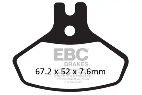 Тормозные колодки дисковые EBC FA468R
