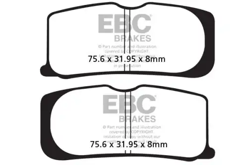 Тормозные колодки дисковые EBC FA474V