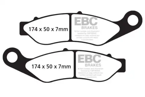 EBC BRAKE PAD TRIKE MODELS 201415 FA638
