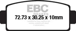 Тормозные колодки дисковые EBC FA651R