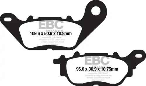 Тормозные колодки дисковые EBC FA662V