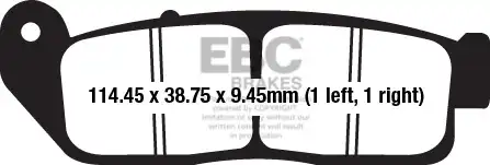 Тормозные колодки дисковые EBC FA672