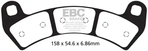 Тормозные колодки дисковые EBC FA680R