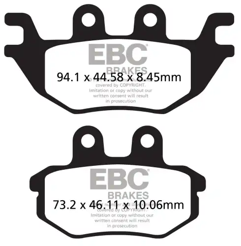 Тормозные колодки дисковые EBC FA686R