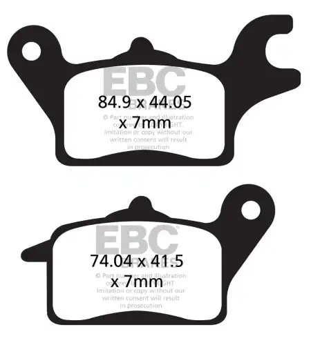 Тормозные колодки дисковые EBC FA691HH
