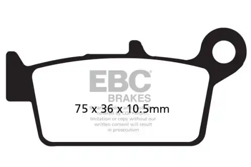 Тормозные колодки дисковые EBC MXS131