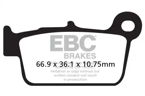 Тормозные колодки дисковые EBC MXS367
