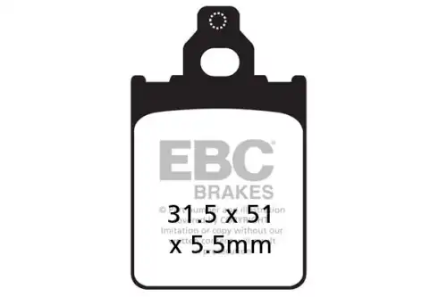 Тормозные колодки дисковые EBC SFA186